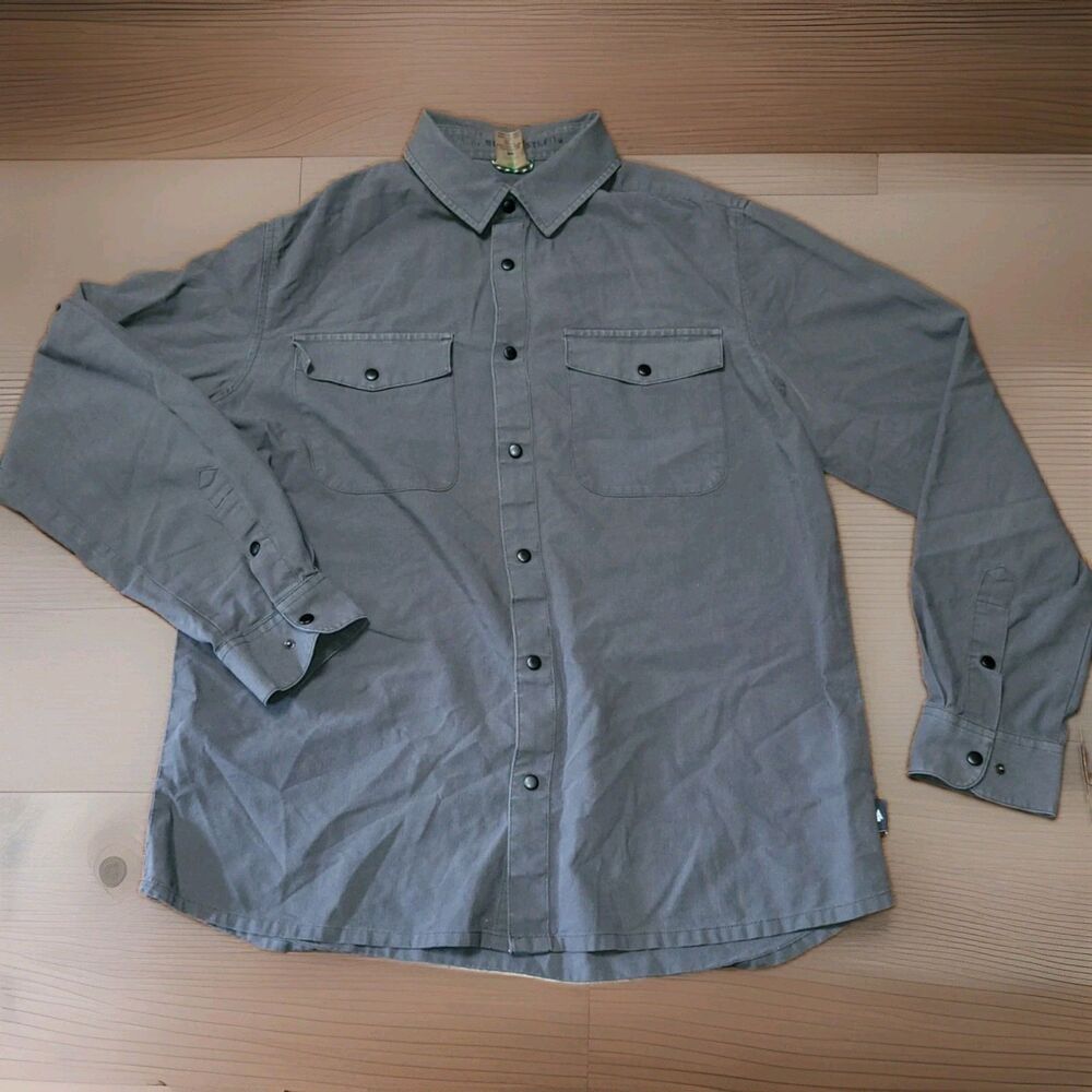 WOODS Canada Men’s M Tactical Utility Shirt Charcoal Gray True North Strong